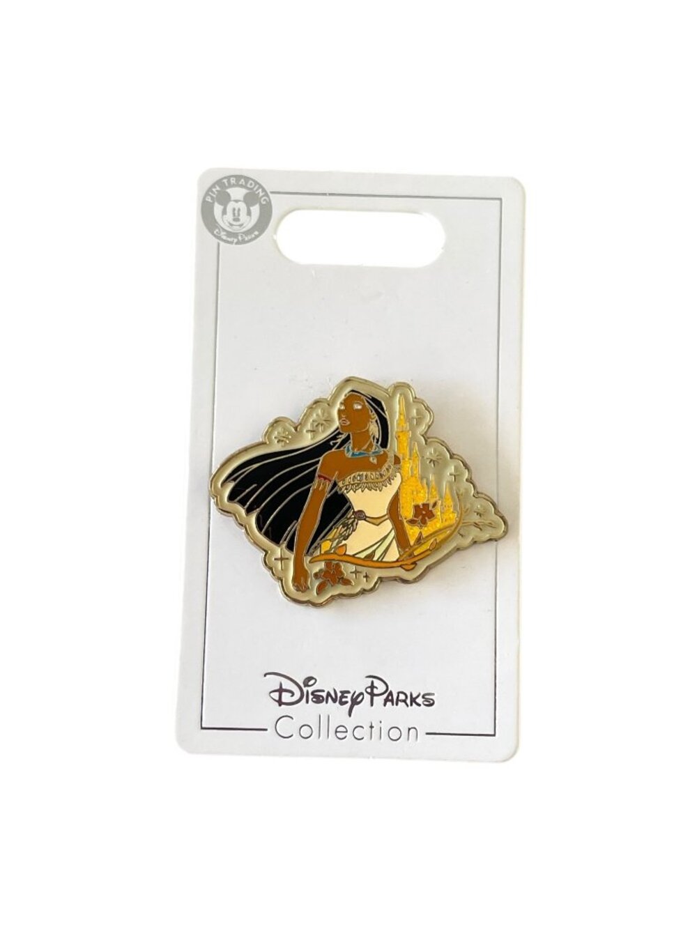 Disney Parks Pocahontas Sparkle Glitter Castle Pin